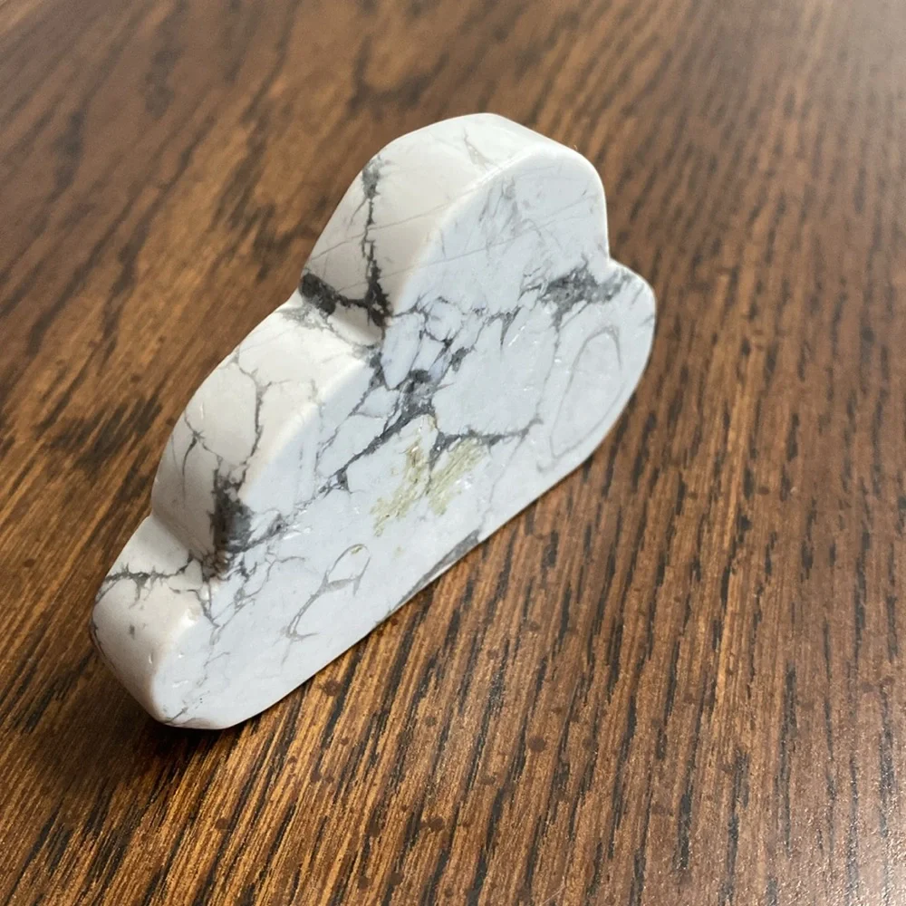 “5/$20” standable howlite crystal cloud carving